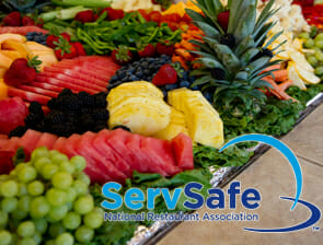 Fruits and vegetables on counter